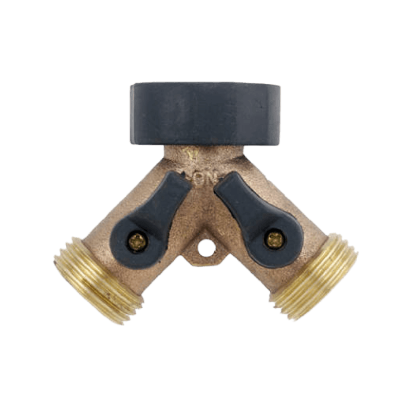 Green Thumb Brass 2-Way "Y" Connector  | Gilford Hardware 