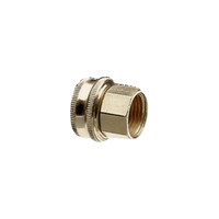 Thumbnail for Green Thumb Brass Pipe to Hose Connector Double Female 1/2
