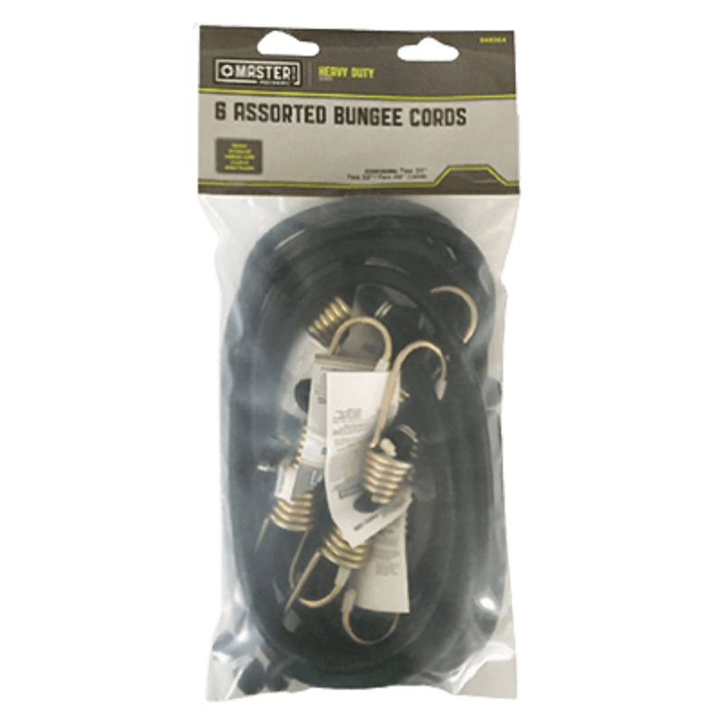 Master Mechanic Assorted Heavy-Duty Bungee Cords 6-Pack. | Bungee Cords | Gilford Hardware & Outdoor Power Equipment