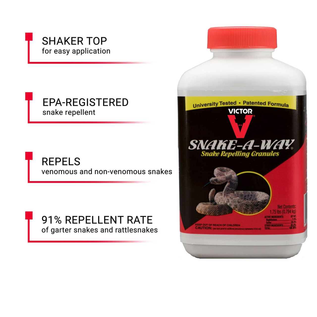 Victor Snake-A-Way Snake Repellent Granules 1.75 lb. | Gilford Hardware
