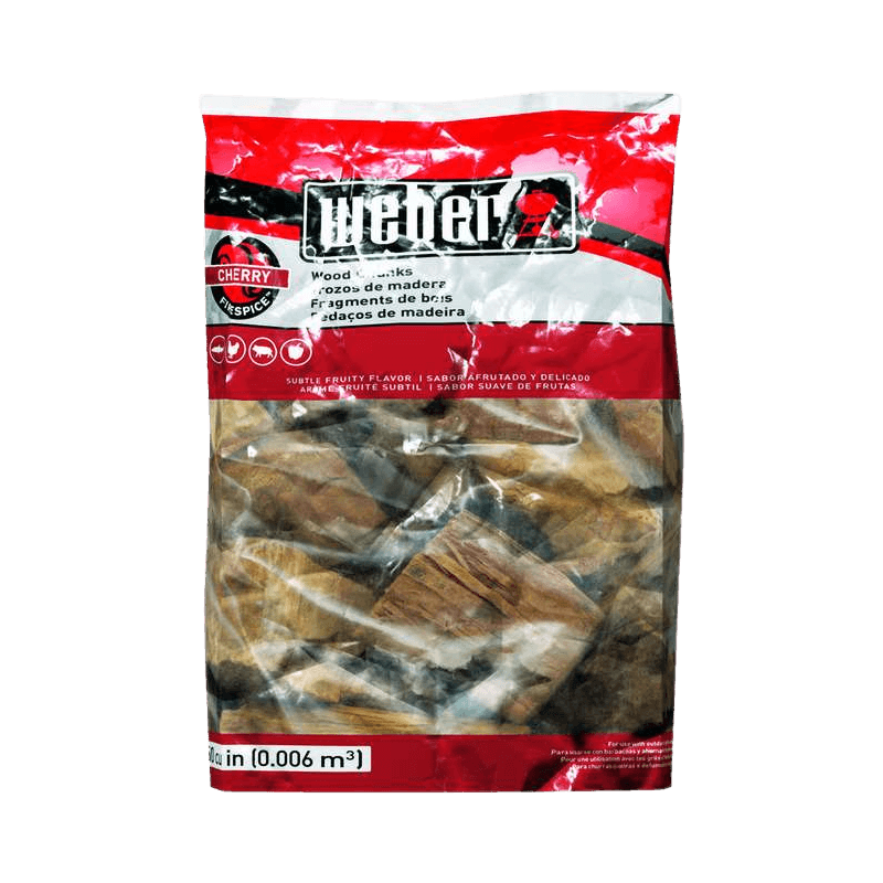 Weber Firespice Cherry Wood Smoking Chunks 350 cu. in. | Smoking Chips & Pellets | Gilford Hardware & Outdoor Power Equipment