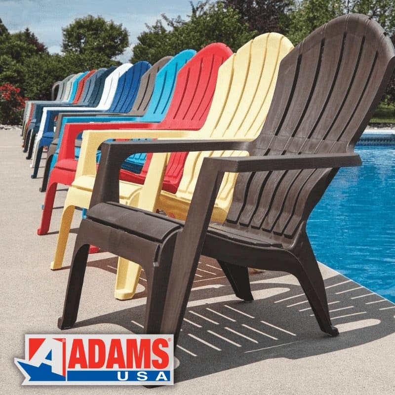 Adams RealComfort Adirondack Chair Poly Earth Brown | Gilford Hardware
