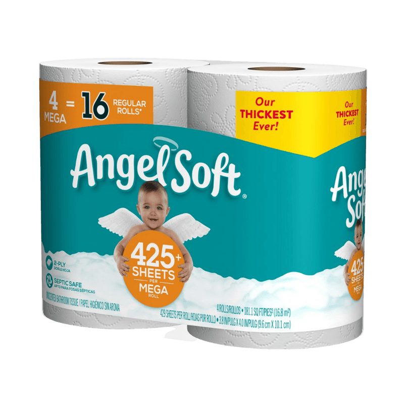 Angel Soft Toilet Paper 4 Rolls 429 sheet 45 ft. | Toilet Paper | Gilford Hardware & Outdoor Power Equipment