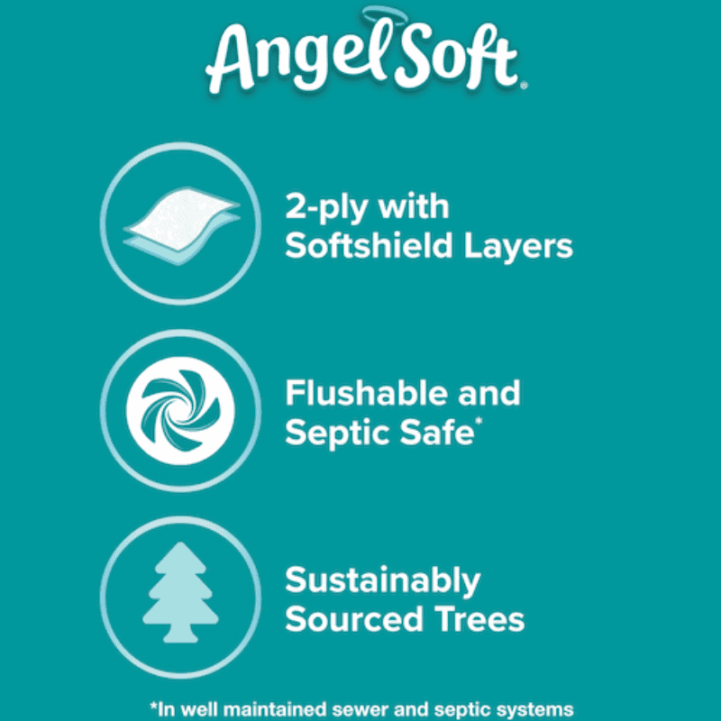 Angel Soft Toilet Paper 4 Rolls 429 sheet 45 ft. | Toilet Paper | Gilford Hardware & Outdoor Power Equipment