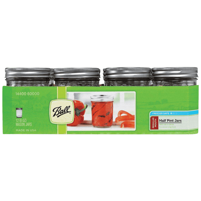 Ball Regular Mouth Mason Jar 8 oz. 12-Pack. | Canning Jars | Gilford Hardware