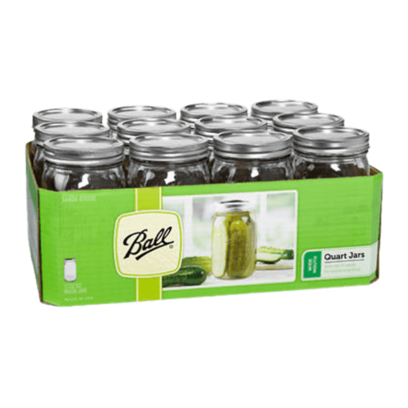 Ball Wide Mouth Canning Jar Quart (32 oz.) 12-Pack. | Gilford Hardware