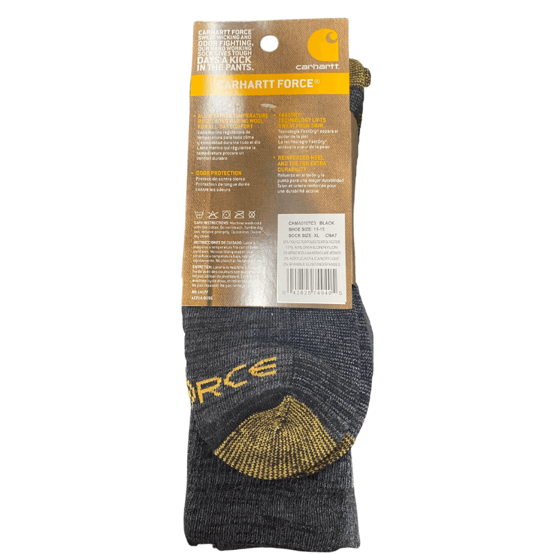 Carhartt Force Merino Wool Crew Sock 3-Pack. | Underwear & Socks | Gilford Hardware & Outdoor Power Equipment