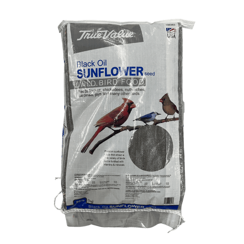 Black Oil Sunflower Bird Seed 20 lb. | Bird Food | Gilford Hardware