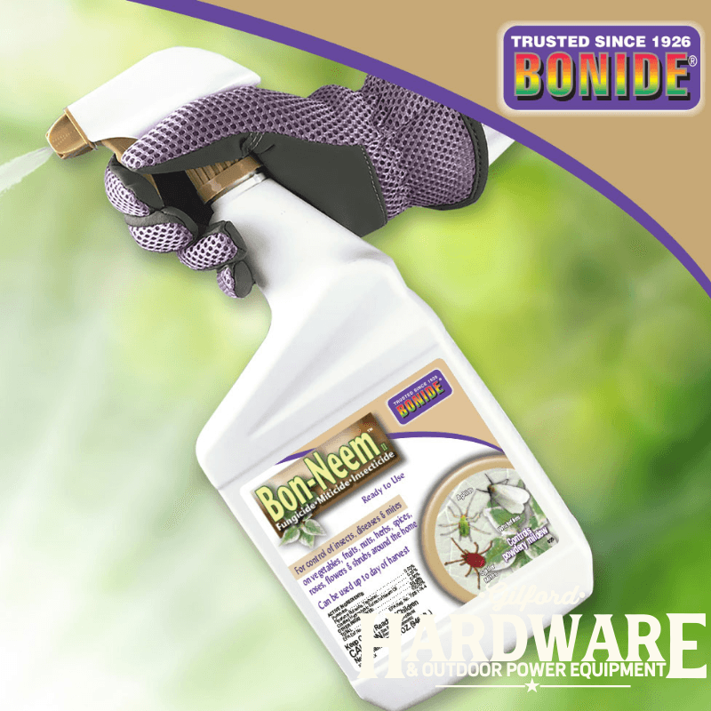 Bon-Neem II Organic 3 in 1 Garden Insect Spray Liquid 32 oz. | Insecticides | Gilford Hardware & Outdoor Power Equipment