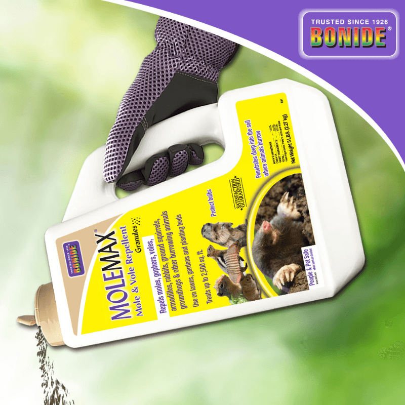 Bonide MoleMax Animal Repellent Granules For Moles and Voles 5 lb. | Gilford Hardware