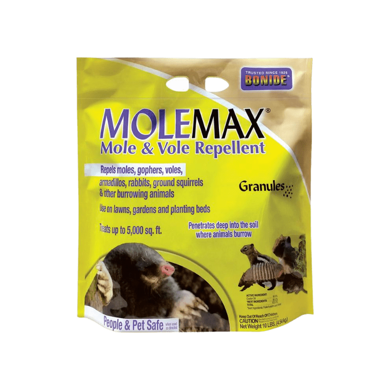 Bonide MoleMax Repellent Granules For Moles and Voles 10 lb. | Animal & Pet Repellents | Gilford Hardware