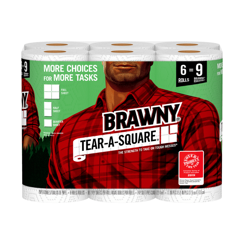 Brawny Paper Towels 2-Ply 6-Pack. | Gilford Hardware