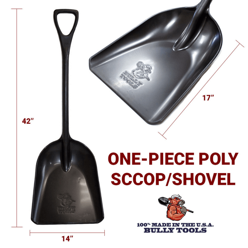 Bully Tools Poly Scoop D-Grip Handle 42" | Scoops | Gilford Hardware