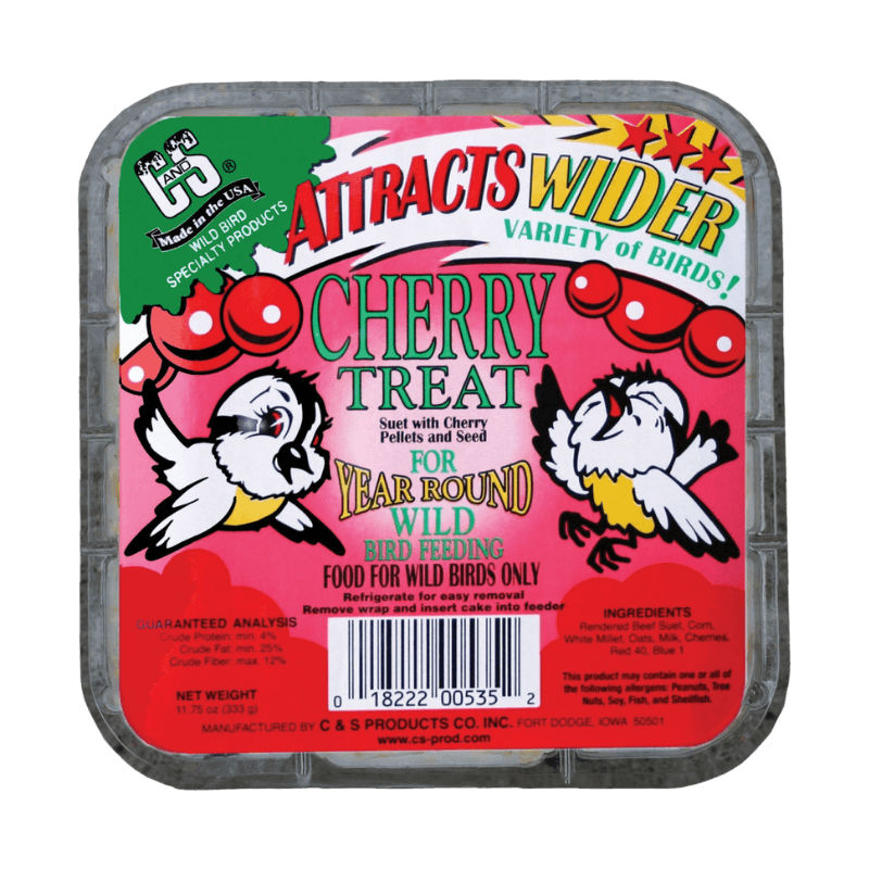 C&S Products Cherry Treat Wild Bird Food Beef Suet 11.75 oz. | Bird Food | Gilford Hardware & Outdoor Power Equipment
