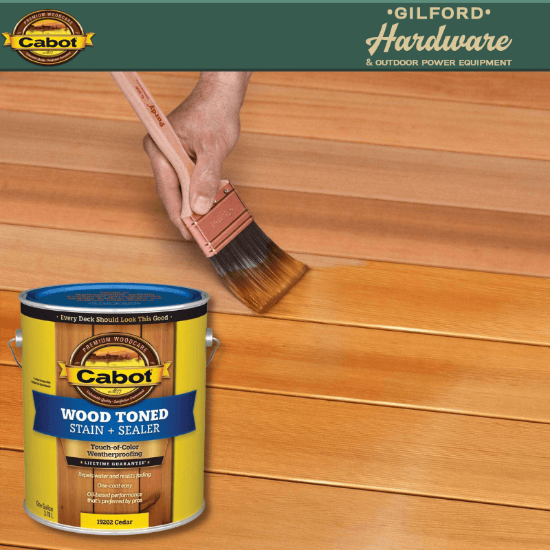Cabot Transparent Cedar Oil Deck and Siding Stain 1 gal. | Stains | Gilford Hardware