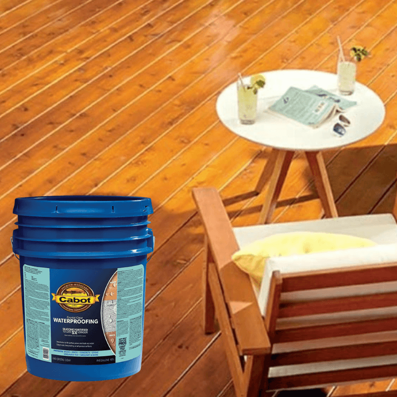 Cabot Crystal Clear Water-Based Waterproofer Wood Protector 5 gal. | Gilford Hardware 