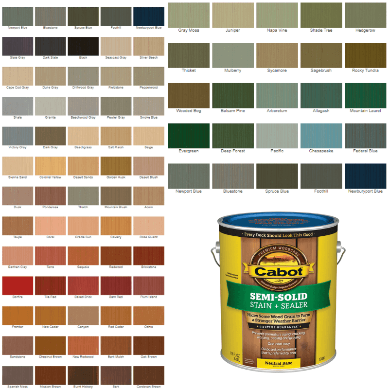 Cabot Semi-Solid Oil-Based Deck and Siding Stain Neutral Base 1 gal. | Stains | Gilford Hardware & Outdoor Power Equipment