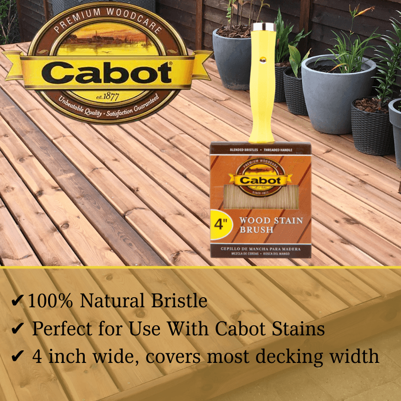 Cabot Straight Stain Brush 4 in.