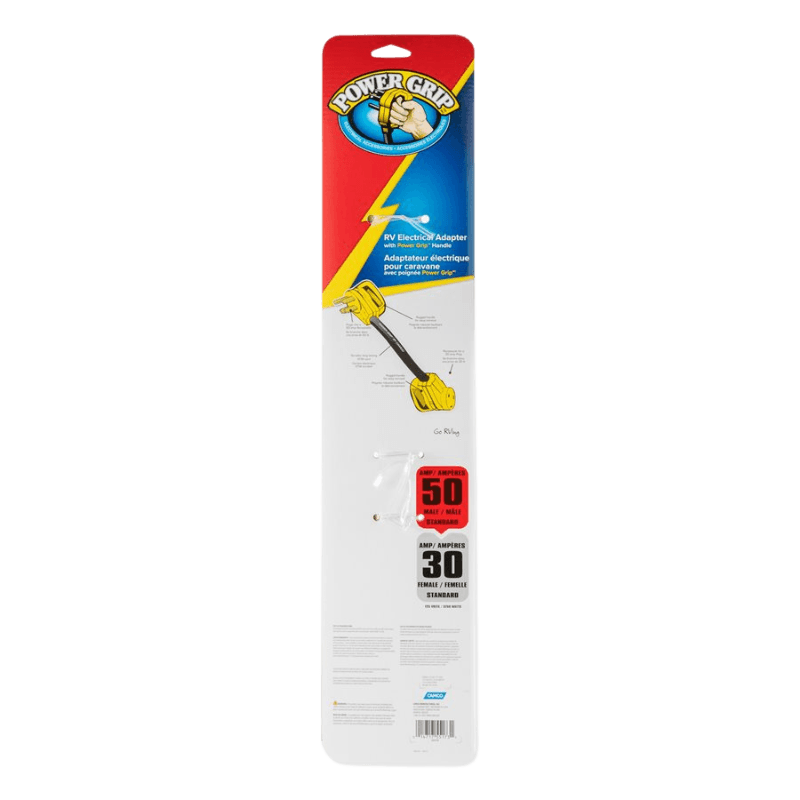 Camco Power Grip RV Electrical Dogbone 50AM / 30AF 18" | Electrical Wires & Cable | Gilford Hardware