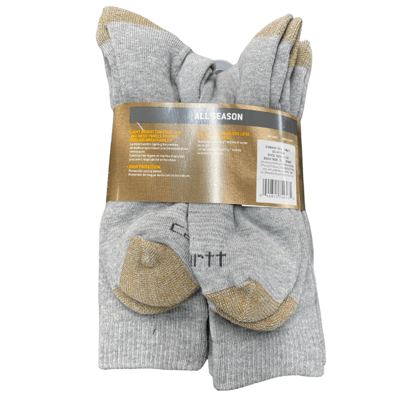Carhartt All Season Lightweight Crew Sock 6-Pack. | Underwear & Socks | Gilford Hardware
