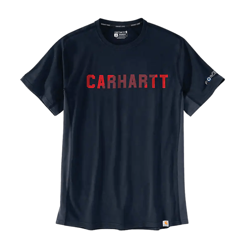 Carhartt Force Midweight Block Logo T-Shirt | Gilford Hardware