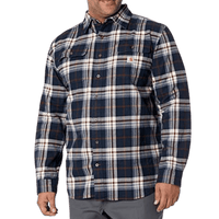 Thumbnail for Carhartt Navy Heavyweight Long Sleeve Flannel Shirt | GH