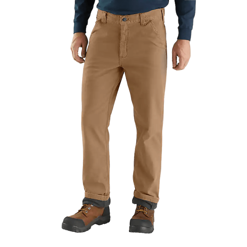 Carhartt Rugged Flex Relaxed Fit Flannel-Lined Canvas Utility Work Pants  | Gilford Hardware