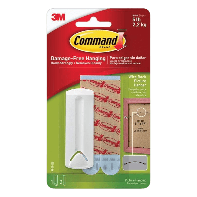 Command White Wire-Backed Picture Hanger 5 lb.  | Gilford Hardware