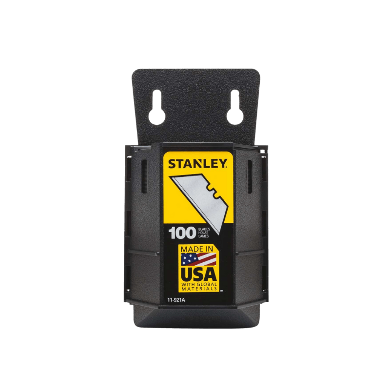 Stanley Steel Heavy Duty Blade Dispenser with Blades 2-7/16 in. L 100 pc. | Utility Knives | Gilford Hardware & Outdoor Power Equipment