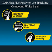 Thumbnail for DAP Alex Plus Ready to Use Spackling Compound 1 gal. | Gilford Hardware 