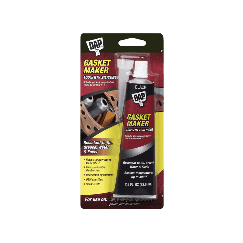 DAP Black Silicone Rubber Gasket Gasket Sealant 2.8 oz | Hardware Glue & Adhesives | Gilford Hardware & Outdoor Power Equipment