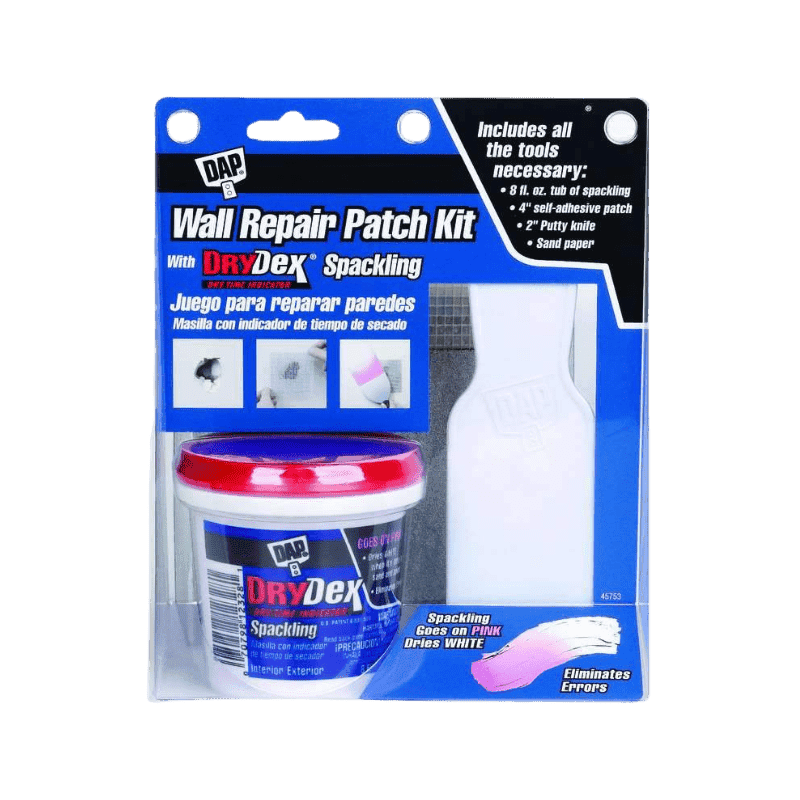 DAP Drydex Spackling White Self Adhesive Wall Repair Kit | Wall Patching Compounds & Plaster | Gilford Hardware & Outdoor Power Equipment