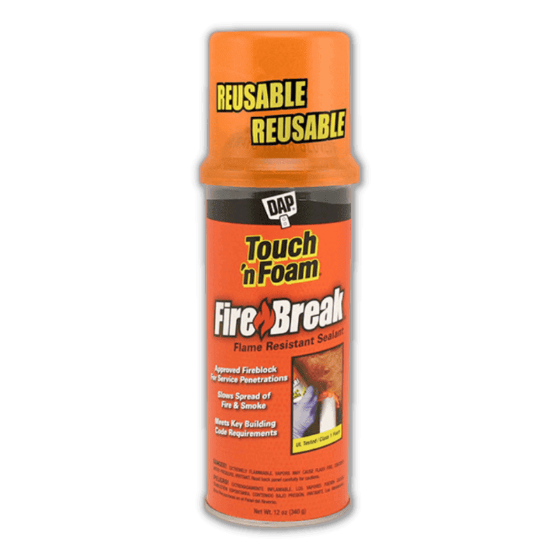 DAP Touch'N Foam Fire Break 12 oz. | diy spray foam insulation | GH