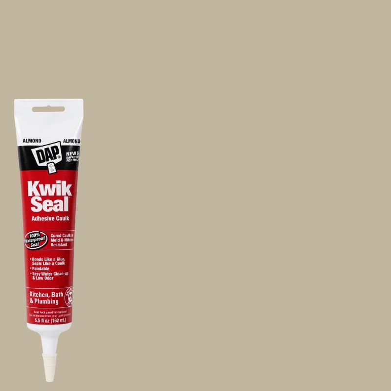 DAP Kwik Seal Almond Acrylic Latex Kitchen and Bath Adhesive Caulk 5.5 oz | Gilford Hardware