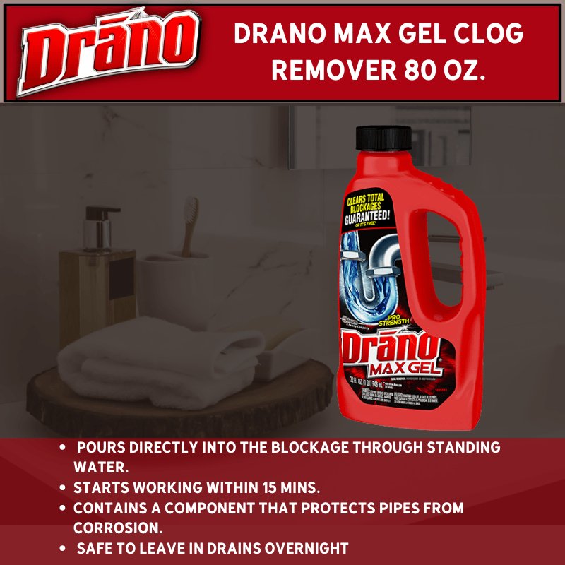 Drano MAX Gel Clog Remover 80 oz. | Gilford Hardware 