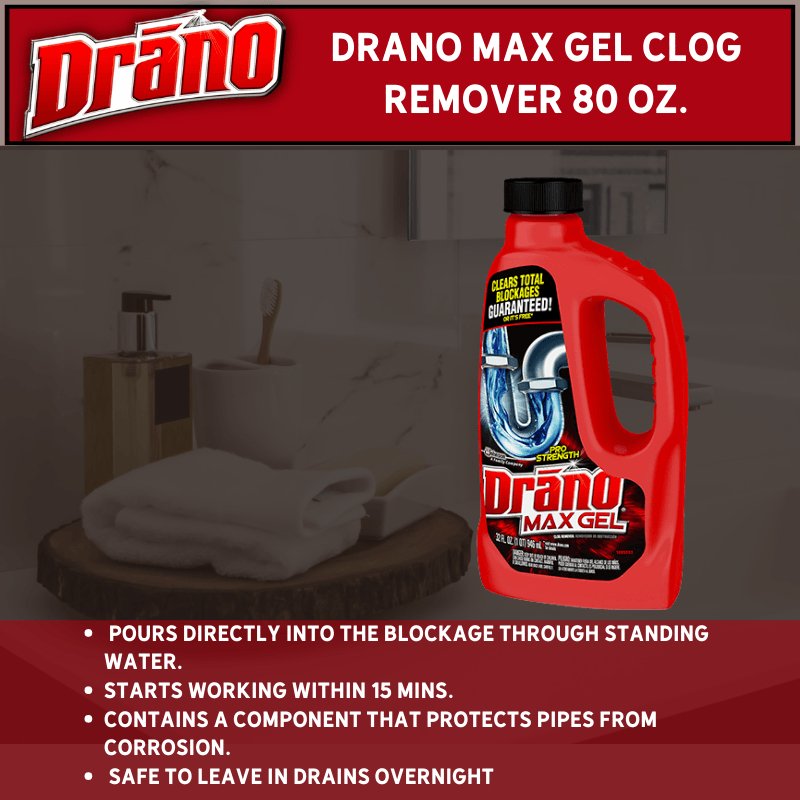 Drano MAX Gel Clog Remover 80 oz.