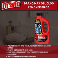 Thumbnail for Drano MAX Gel Clog Remover 80 oz. | Gilford Hardware 