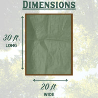 Thumbnail for Dry Top Green/Brown Tarp Medium Duty  20' x 30' | Gilford Hardware
