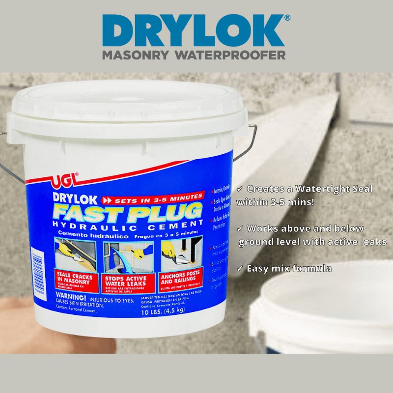 Drylok Fast Plug Hydraulic Cement 10 lb. | Gilford Hardware