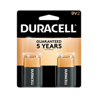Thumbnail for Duracell Coppertop 9-Volt Battery 2-Pack. | Gilford Hardware 