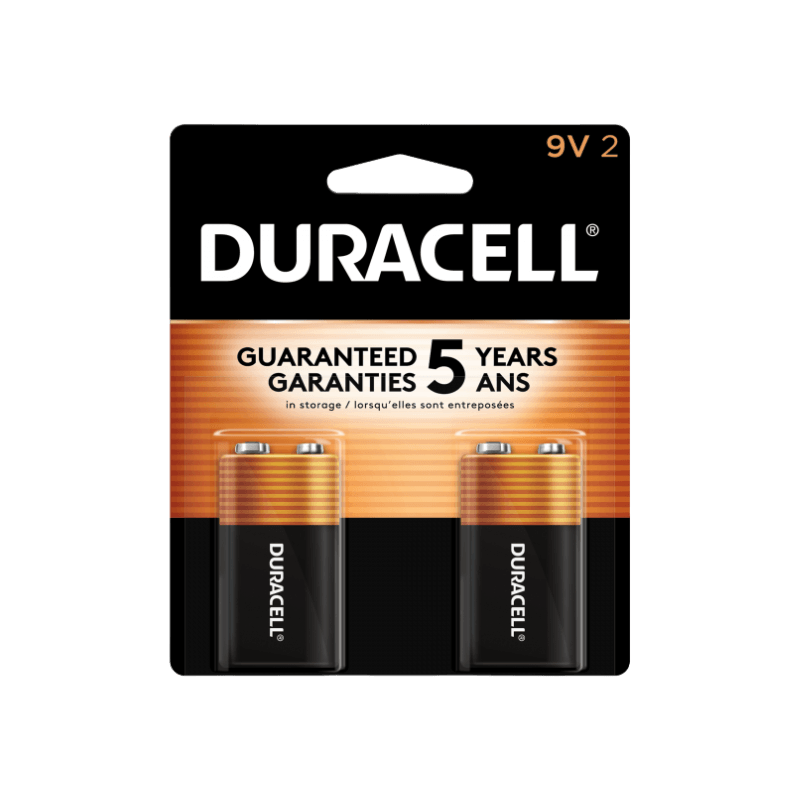 Duracell Coppertop 9-Volt Battery 2-Pack. | Gilford Hardware 