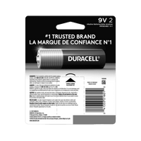 Thumbnail for Duracell Coppertop 9-Volt Battery 2-Pack. | Gilford Hardware 