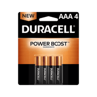 Thumbnail for Duracell Coppertop AAA Alkaline Batteries 4-Pack | Batteries | Gilford Hardware & Outdoor Power Equipment