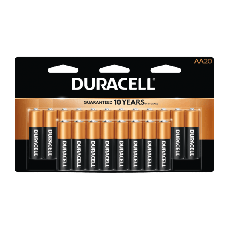 Duracell Coppertop Alkaline Batteries AA 20-Pack. | Gilford Hardware 
