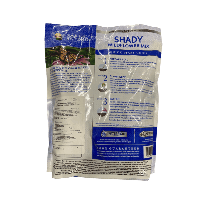 Earth Science Shady Wildflower Mix. Covers 200 sq. ft. 2 lb. | Seeds | Gilford Hardware & Outdoor Power Equipment