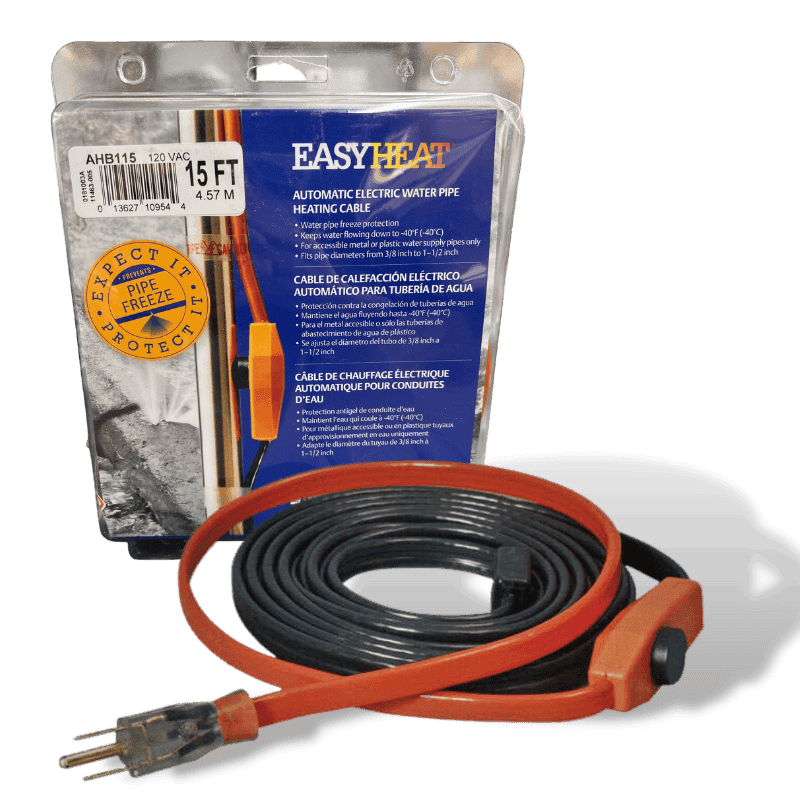 Easy Heat AHB Heating Cable For Water Pipe 15 ft. | Gilford Hardware 