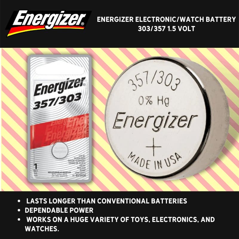 Energizer Electronic/Watch Battery 303/357 1.5 volt | Batteries | Gilford Hardware