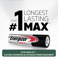 Thumbnail for Energizer MAX AA Alkaline Batteries 4-Pack. | Gilford Hardware 