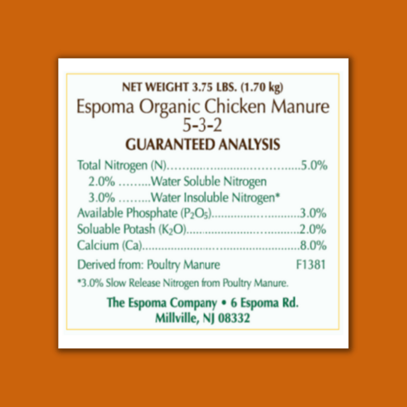 Espoma Chicken Manure Fertilizer 3-2-3 25 lb. | Gilford Hardware