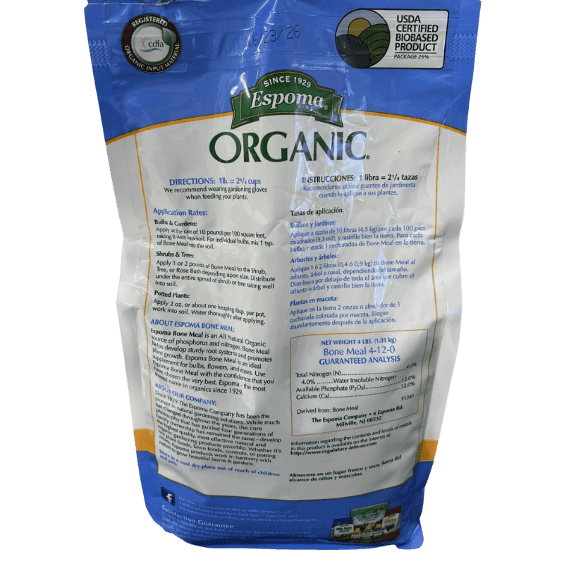 Espoma Organic Granules Organic Bone Meal 4 lb. | Fertilizers | Gilford Hardware & Outdoor Power Equipment